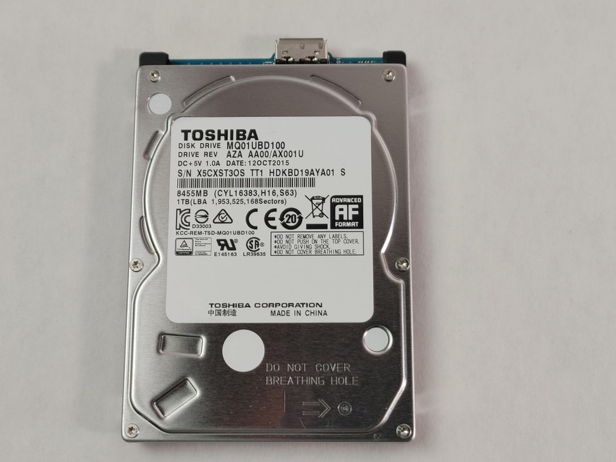 Toshiba   MQ01UBD100 1 TB USB 3.0 2.5 in External Drive