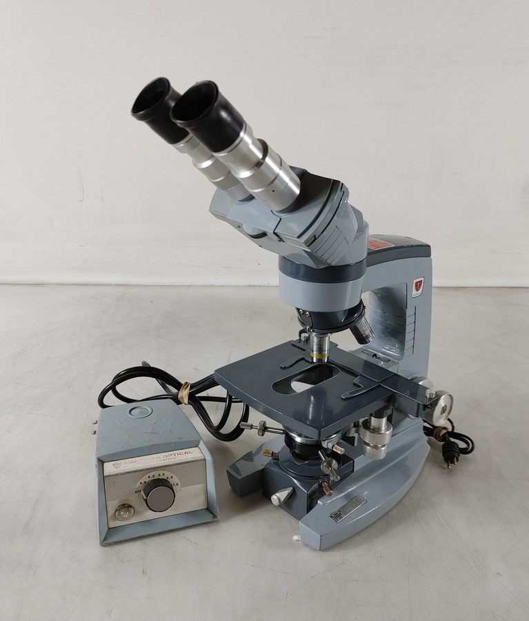 Americal Optical 1036A AO Spencer Microscope with 1051 Transformer For Parts