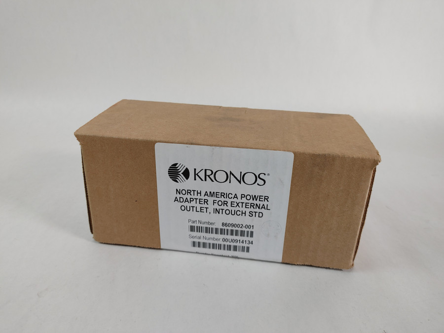New Kronos 8609002-001 InTouch 9000 / 9100 Time Clock Switching Power Supply Adapter