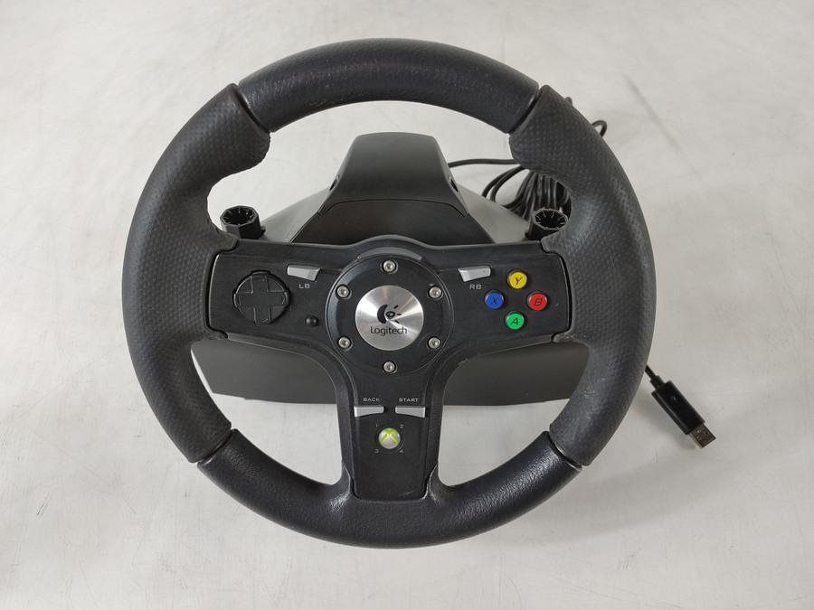 Logitech G-X3E10 DriveFX Racing Wheel for Xbox 360 - No Pedals/PSU