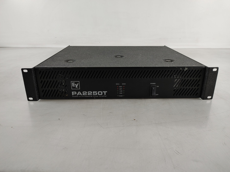 Electro Voice (EV) PA2250T Dual 250W/ 2 CH Power Amplifier For Parts