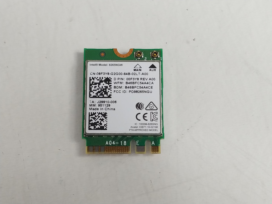 Dell 8F3Y8 Wireless-AC 8265NGW 802.11ac M.2 Wireless Card + BL 4.2