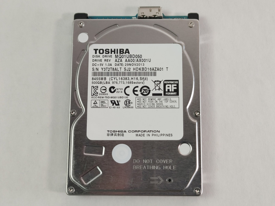 Toshiba  MQ01UBD050  500GB 2.5" USB 3.0 External Hard Drive