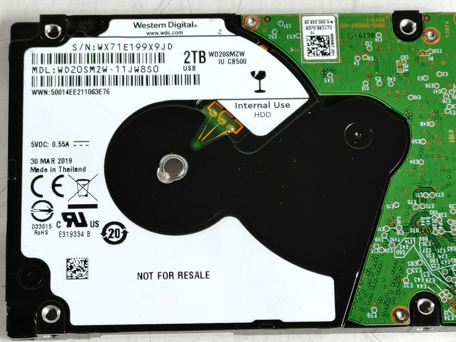 Western Digital WD20SMZW 2 TB 2.5 in USB 3.0 External Hard Drive