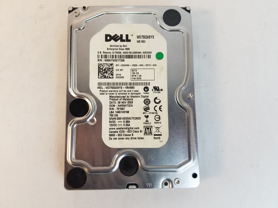 Western Digital Dell WD7502ABYS 750 GB 3.5" SATA II Enterprise Drive