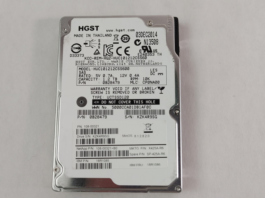 HGST NetApp HUC101212CSS600 1.2 TB SAS 2 2.5 in Enterprise Drive