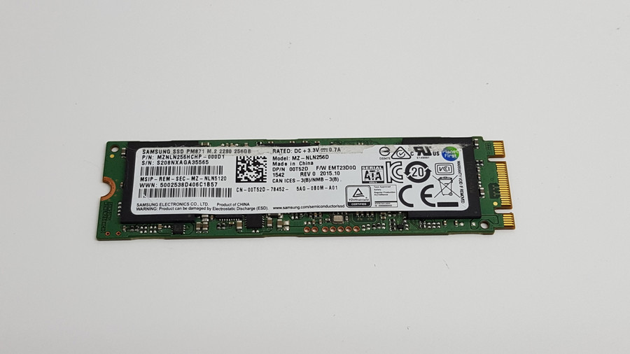 Samsung MZ-NLN256D PM871 256 GB M.2 80mm Solid State Drive