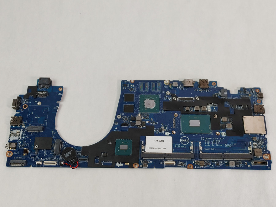 Dell Latitude 5580 Core i7-7820HQ 2.9GHz DDR4 Laptop Motherboard DN786