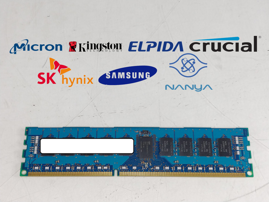 Lot of 5 Major Brand 4 GB DDR3L-1600 PC3L-12800R 2Rx8 1.35V DIMM Server RAM