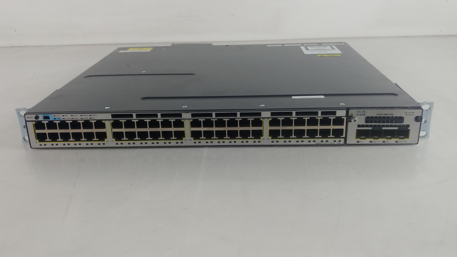 Cisco Catalyst 3750X WS-C3750X-48P-S 48-Port Gigabit Managed PoE+ Ethernet