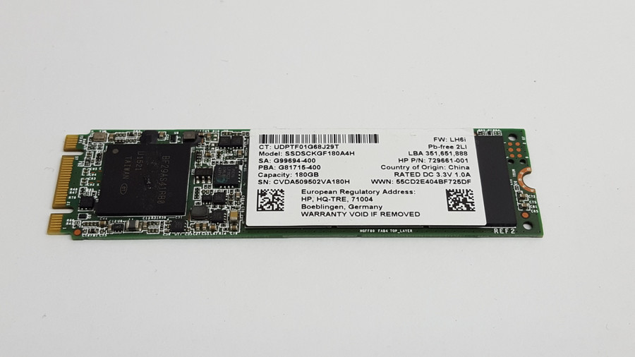 Intel SSDSCKGF180A4H Pro 1500 180GB 80mm M.2 Solid State Drive