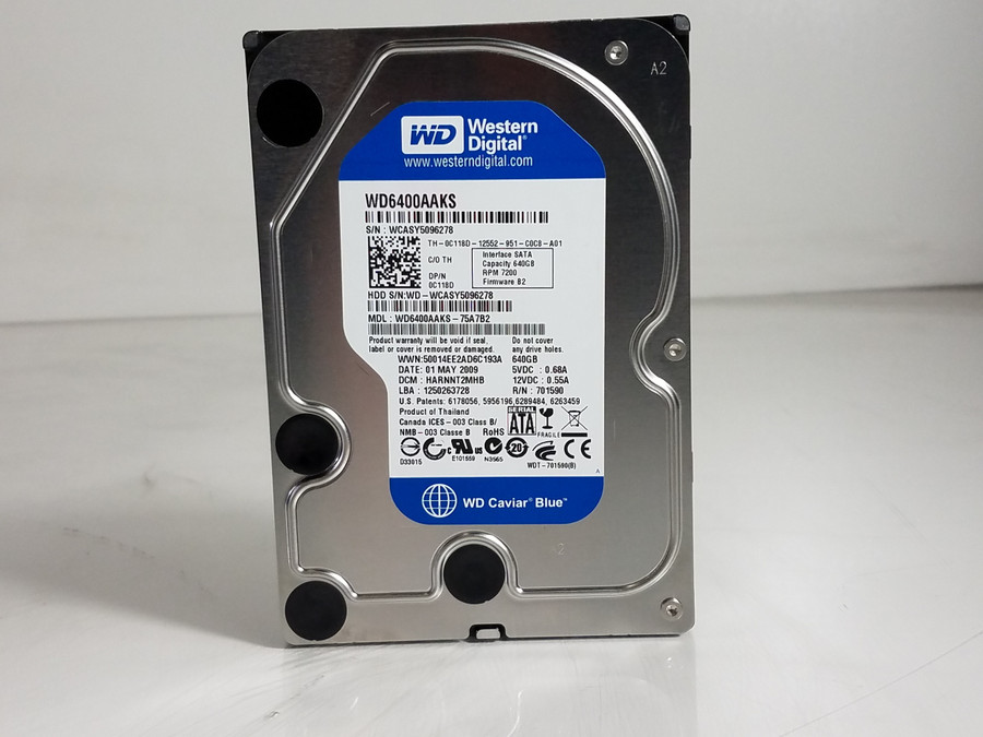 Western Digital WD Blue WD6400AAKS 640 GB SATA II 3.5 in Hard Drive