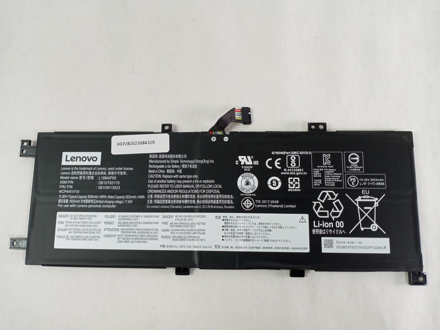 Lenovo ThinkPad L13 Yoga Gen 2 3000mAh 4 Cell 15.36 V Laptop Battery 5B10W13933