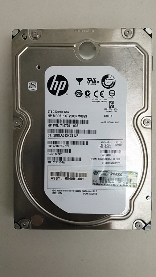 Lot of 20 Seagate HP ST2000NM0023 Constellation ES.3 2TB 3.5" SAS 2 Enterprise