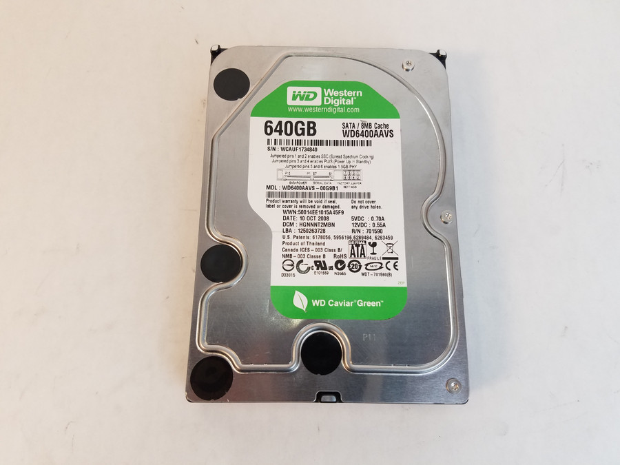 Western Digital WD6400AAVS 640 GB 3.5 in SATA II Desktop Hard Drive
