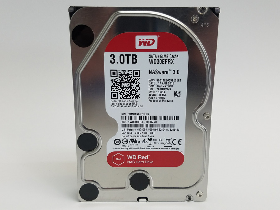 Western Digital WD Red NAS 3.0 WD30EFRX 3 TB 3.5" SATA III Hard Drive