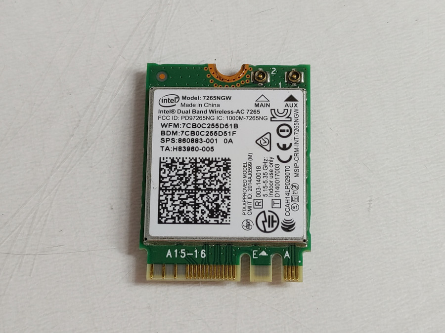 Intel 7265NGW Wireless-AC 7265 802.11ac M.2 Wireless Card + Bluetooth