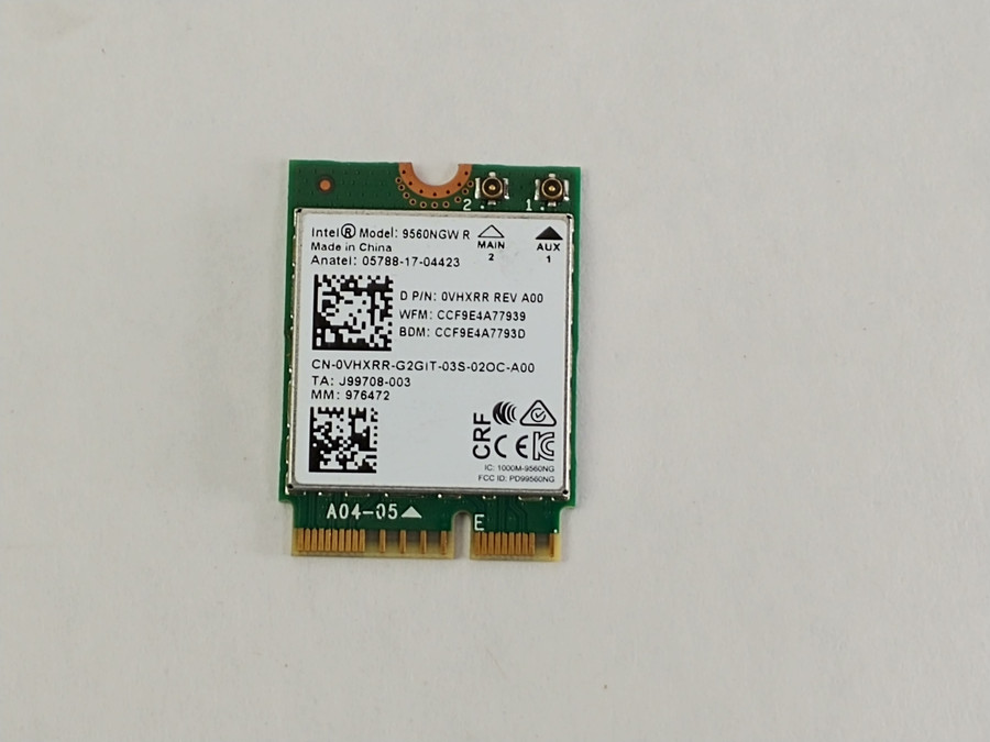 Lot of 2 Dell VHXRR Wireless-AC 9560 802.11ac M.2 Wireless Card + Bluetooth