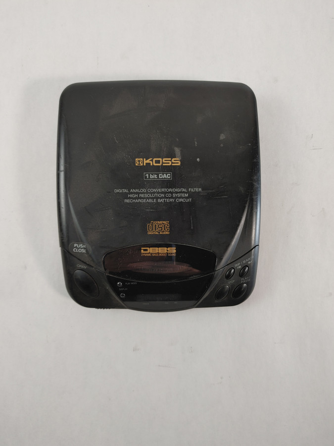Vintage KOSS CDP401CP Portable CD player For Parts