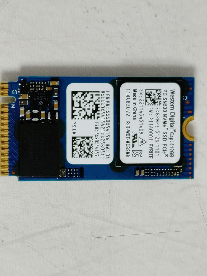 Western Digital SN530 SDBPMPZ-512G 512 GB PCI Express 42mm Solid State Drive