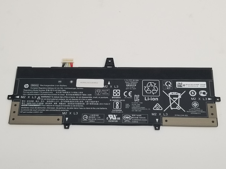 Lot of 2 HP L02478-855 7300mAh 4 Cell Laptop Battery for EliteBook X360 1030 G3
