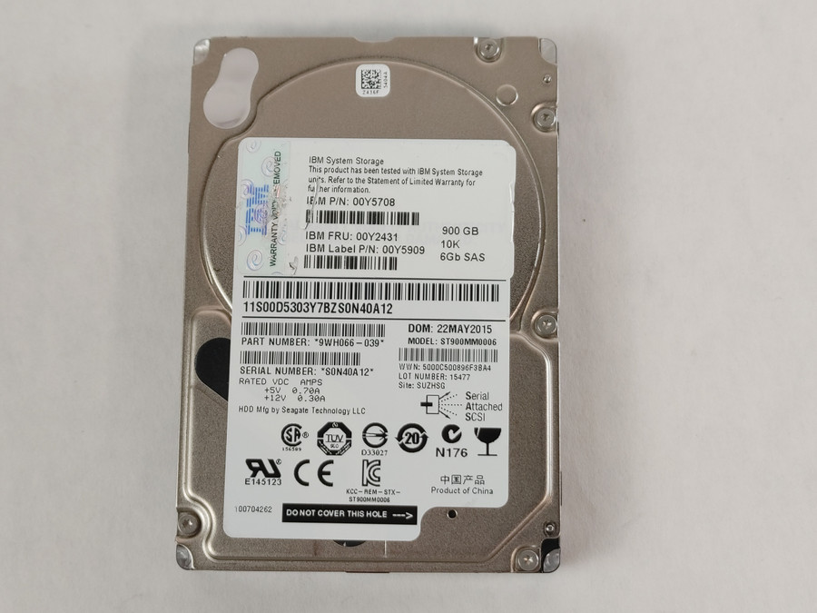Seagate IBM ST900MM0006 900 GB SAS 2 2.5 in Enterprise Drive