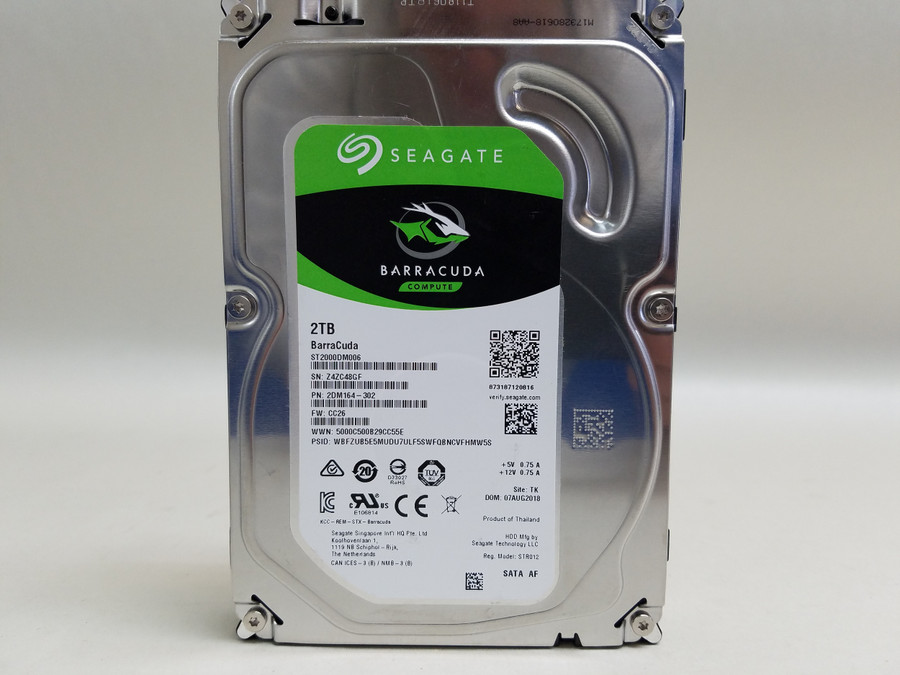 Seagate ST2000DM006 Barracuda 2 TB 3.5" SATA III Desktop Hard Drive