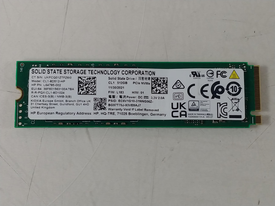 Liteon CL18D512 512 GB PCIe 80mm SSD