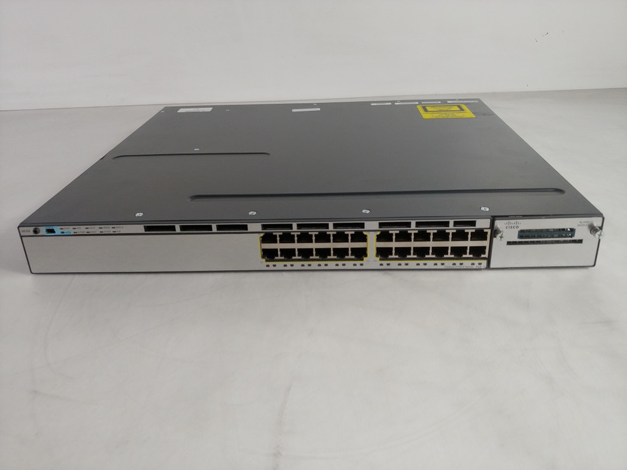Cisco Catalyst WS-C3750X-24P-S 24-Port Gigabit Managed PoE+ Ethernet Switch