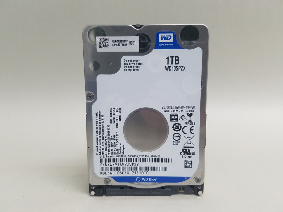Lot of 5 Western Digital  WD Blue WD10SPZX 1 TB SATA III 2.5 in Laptop Drive