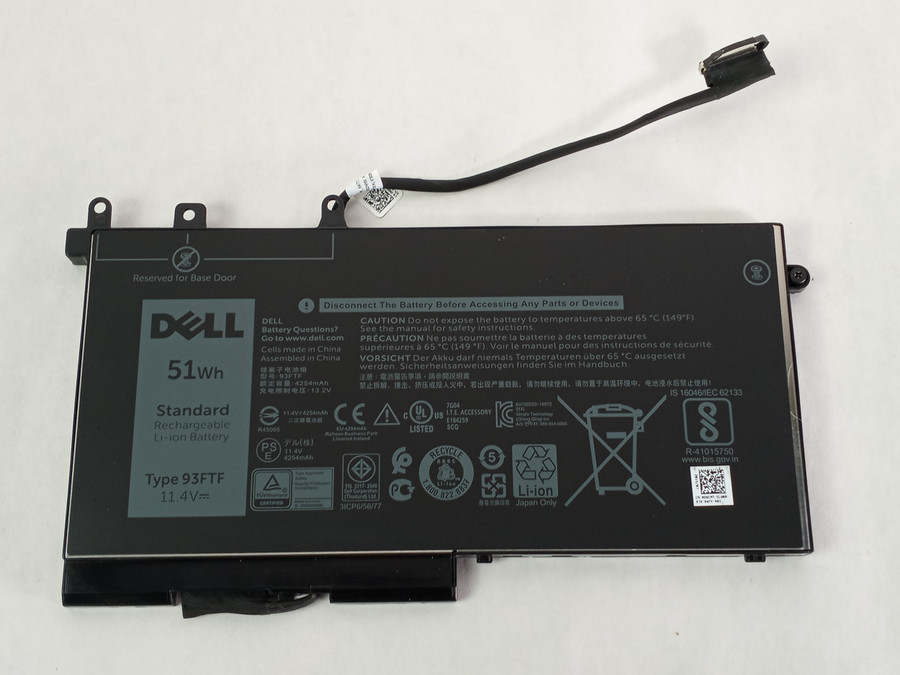Dell 93FTF 4254aMh  Laptop Battery for Dell Latitude E5280 E5480