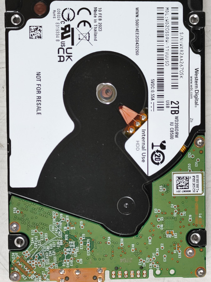 Western Digital WD20SDRW 2 TB 2.5 in USB 3.0 External Hard Drive