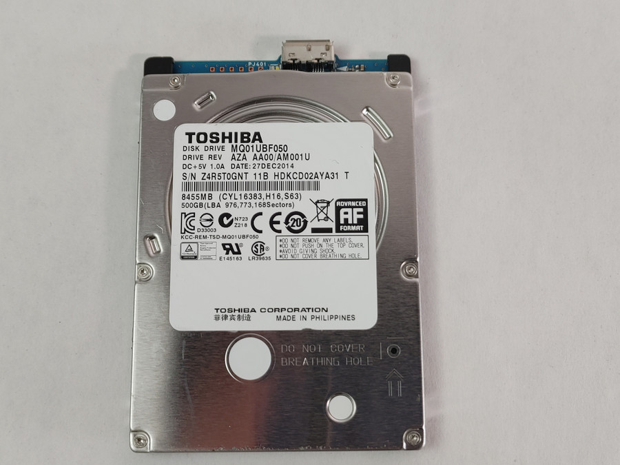 Toshiba MQ01UBF050 500 GB USB 3.0 2.5 in Drive