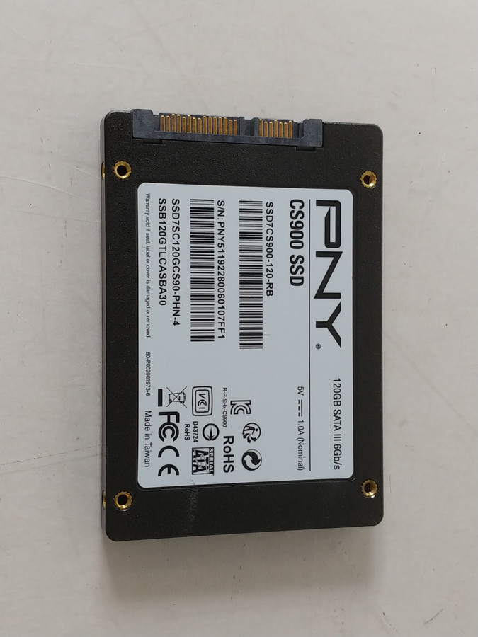 Lot of 5 PNY   SSD7CS900120RB 120 GB SATA III 2.5 in SSD