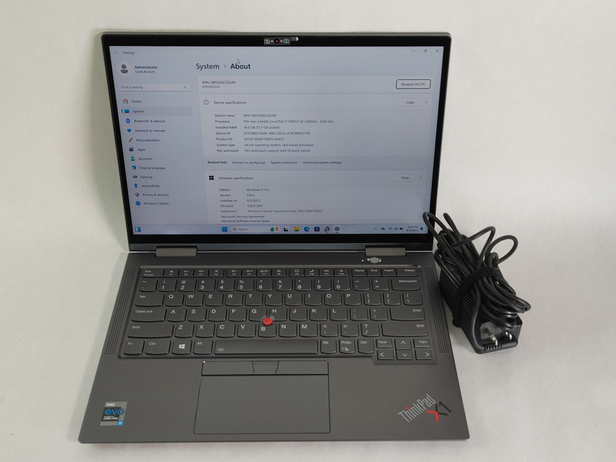 Lenovo ThinkPad X1 Yoga Gen 6 Core i7-1185G7 3.00 GHz 16 GB 512 GB NVMe Windows 11 Pro Laptop WINACTA2 A2