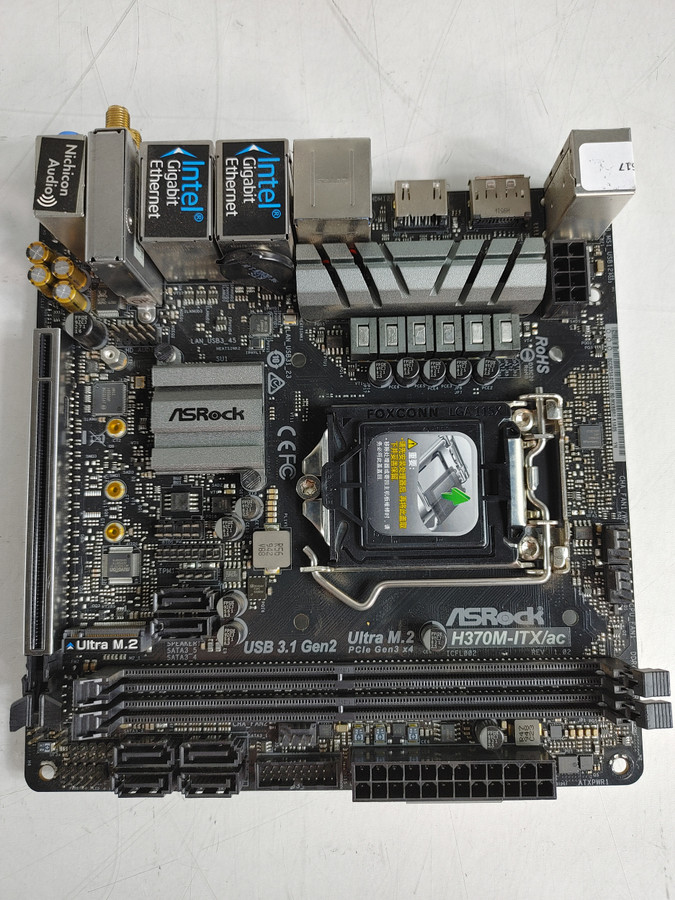 ASRock H370M-ITX/AC Intel LGA 1151 DDR4 Desktop Motherboard