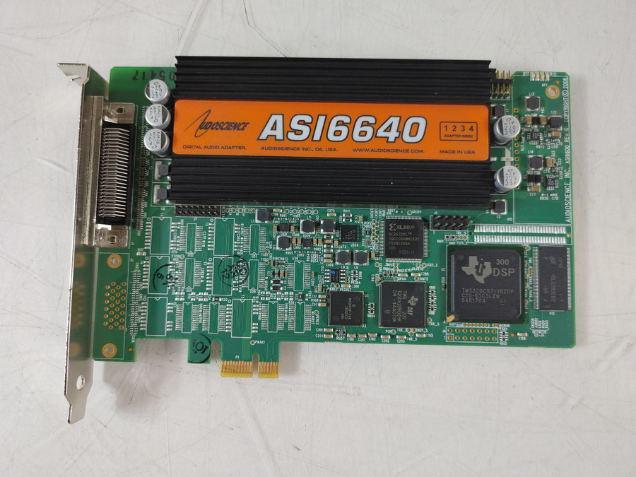 Audio Science ASI6640-G3 PCI Express x1 Digital Audio Adapter Sound Card