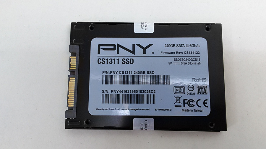 Lot of 2 PNY CS1311 SSD7SC240GCS13 240 GB 2.5 in SATA III Solid State Drive