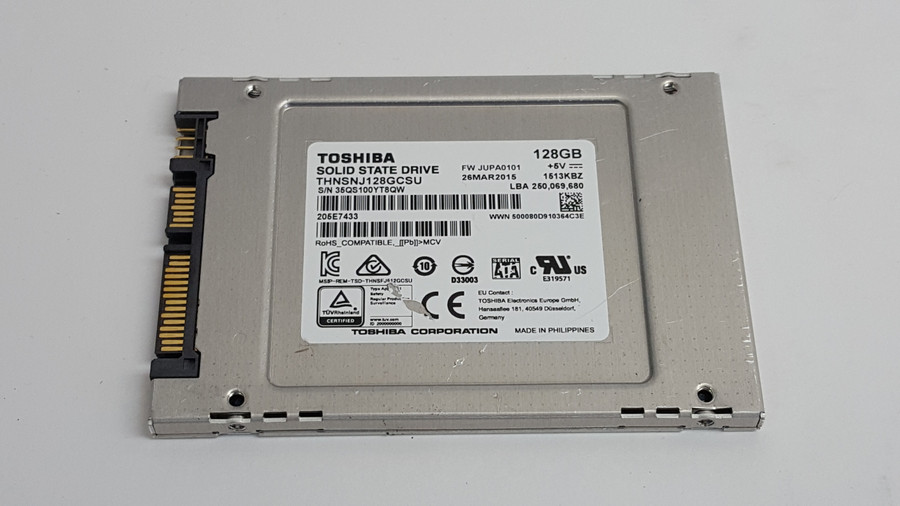 Toshiba HG6 THNSNJ128GCSU 128 GB 2.5 in SATA III Solid State Drive