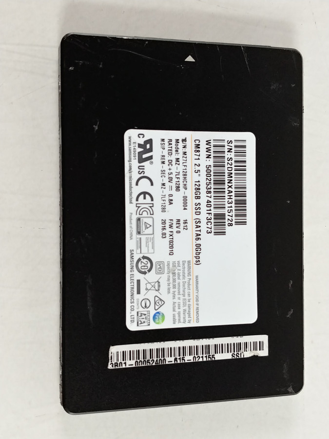 Samsung  CM871 MZ7LF1280 128 GB SATA III 2.5 in SSD