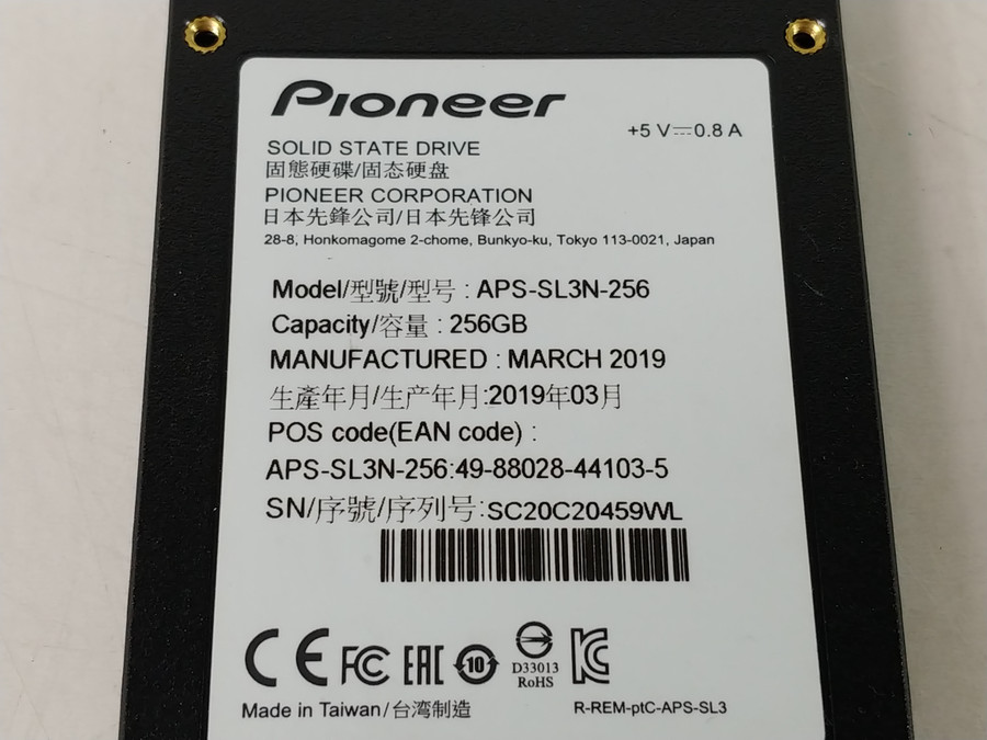 Lot of 5 Pioneer APSSL3N256 256 GB SATA III 2.5 in Solid State Drive