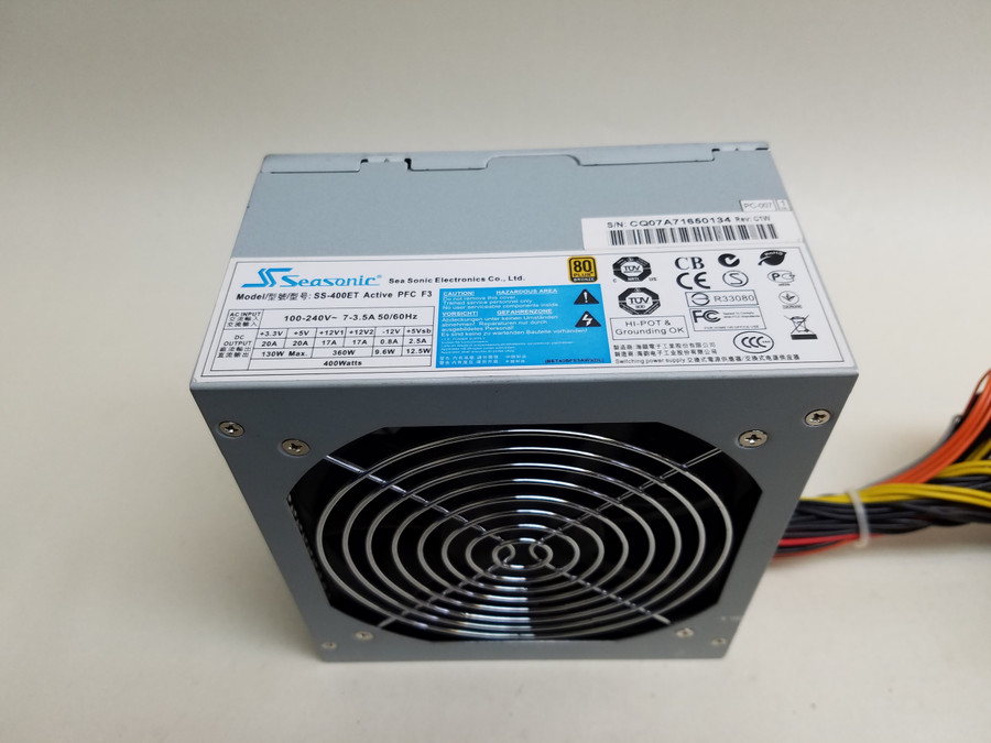 Lot of 2 SeaSonic SS-400ET 400W 24 Pin ATX Desktop Power Supply