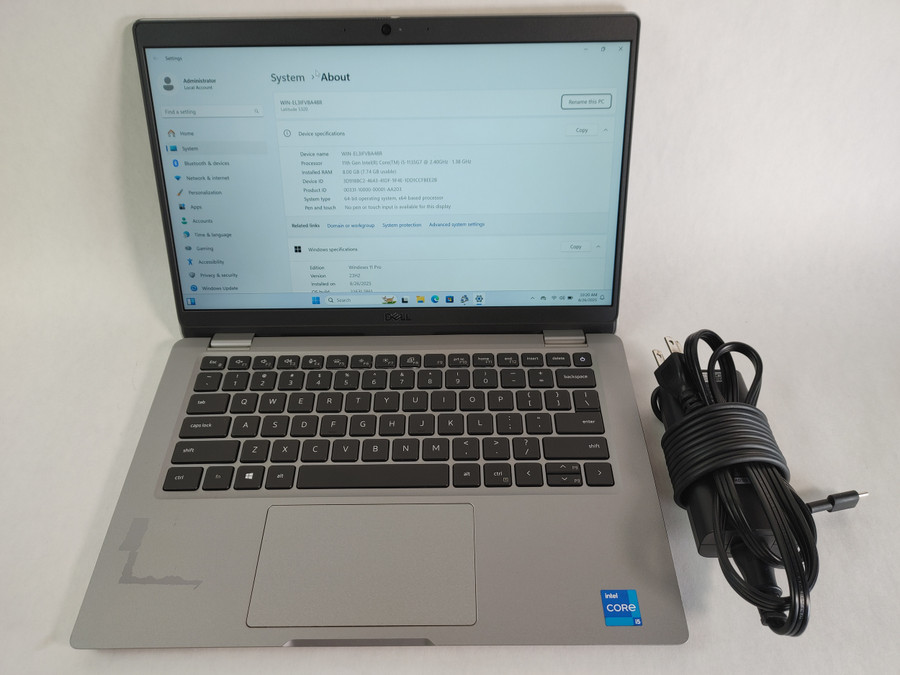 Dell Latitude 5320 Core i5-1135G7 2.40 GHz 8 GB 1 TB NVMe Windows 11 Pro Laptop WINACTA8 A8