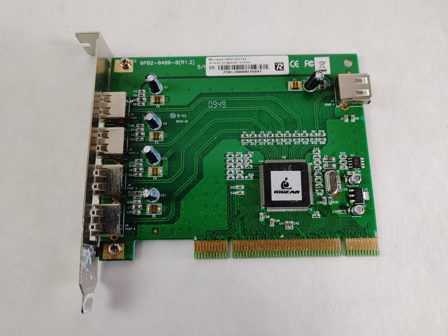 IOGear 5-Port Hi-Speed USB 2.0 PCI Expansion Card GIC251U