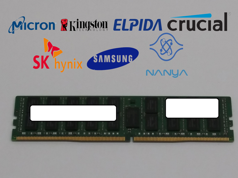 Lot of 50 Major Brand 16 GB PC4-17000 (DDR4-2133) 2Rx4 DDR4 Server RAM