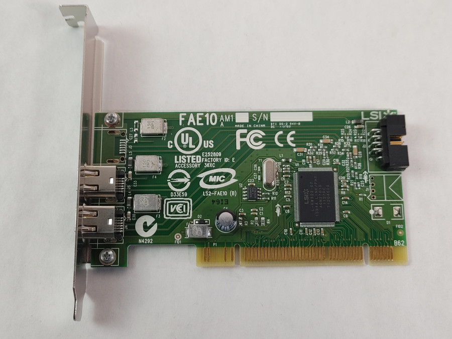 Dell H924H PCI Dual Port IEEE-1394 Desktop Firewire Card