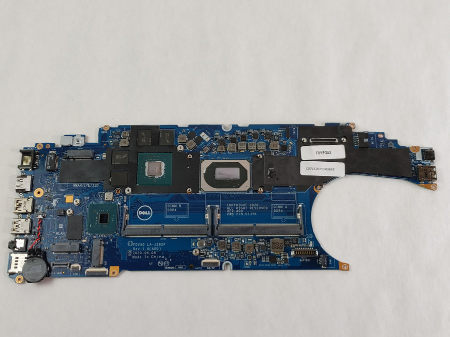 Lot of 2 Dell Precision 3551 Core i7-10750H 2.60 GHz DDR4 Motherboard 33T3Y
