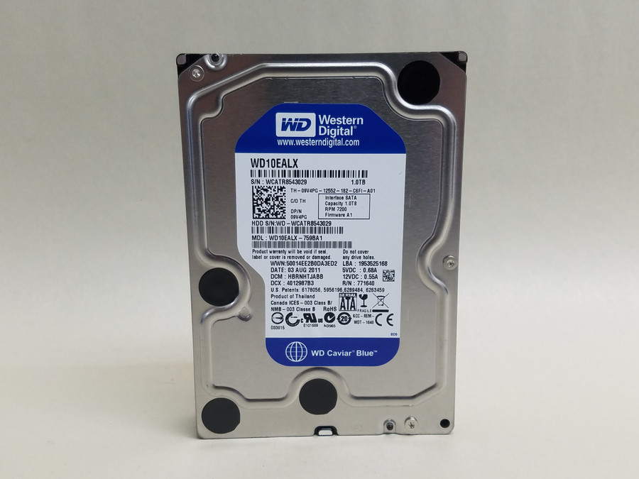 Lot of 2 Western Digital WD Caviar Blue WD10EALX 1 TB 3.5" SATA III Hard Drive