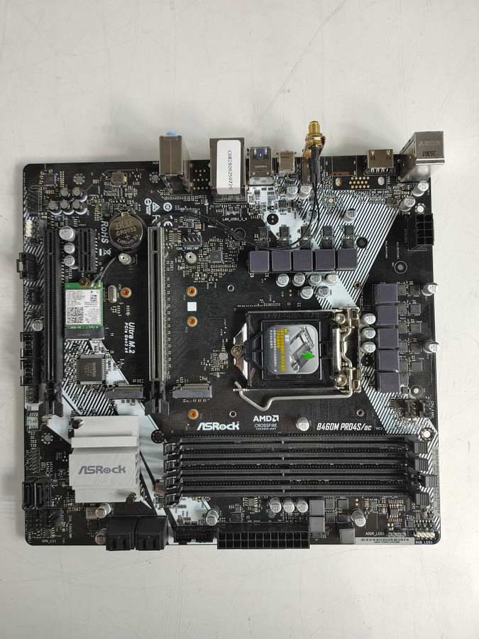 ASRock B460M PRO4S/AC Intel LGA 1200 DDR4 Desktop Motherboard