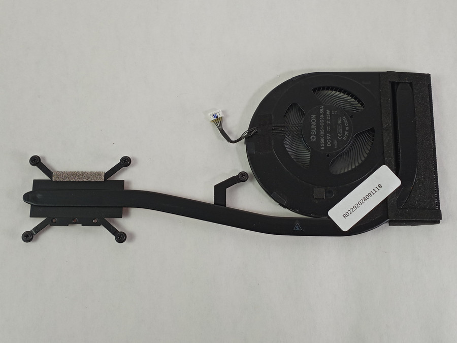 Lot of 2 Lenovo 01YU190 ThinkPad T490 Copper 5-Pin BGA 1528 Laptop CPU Fan with Heatsink